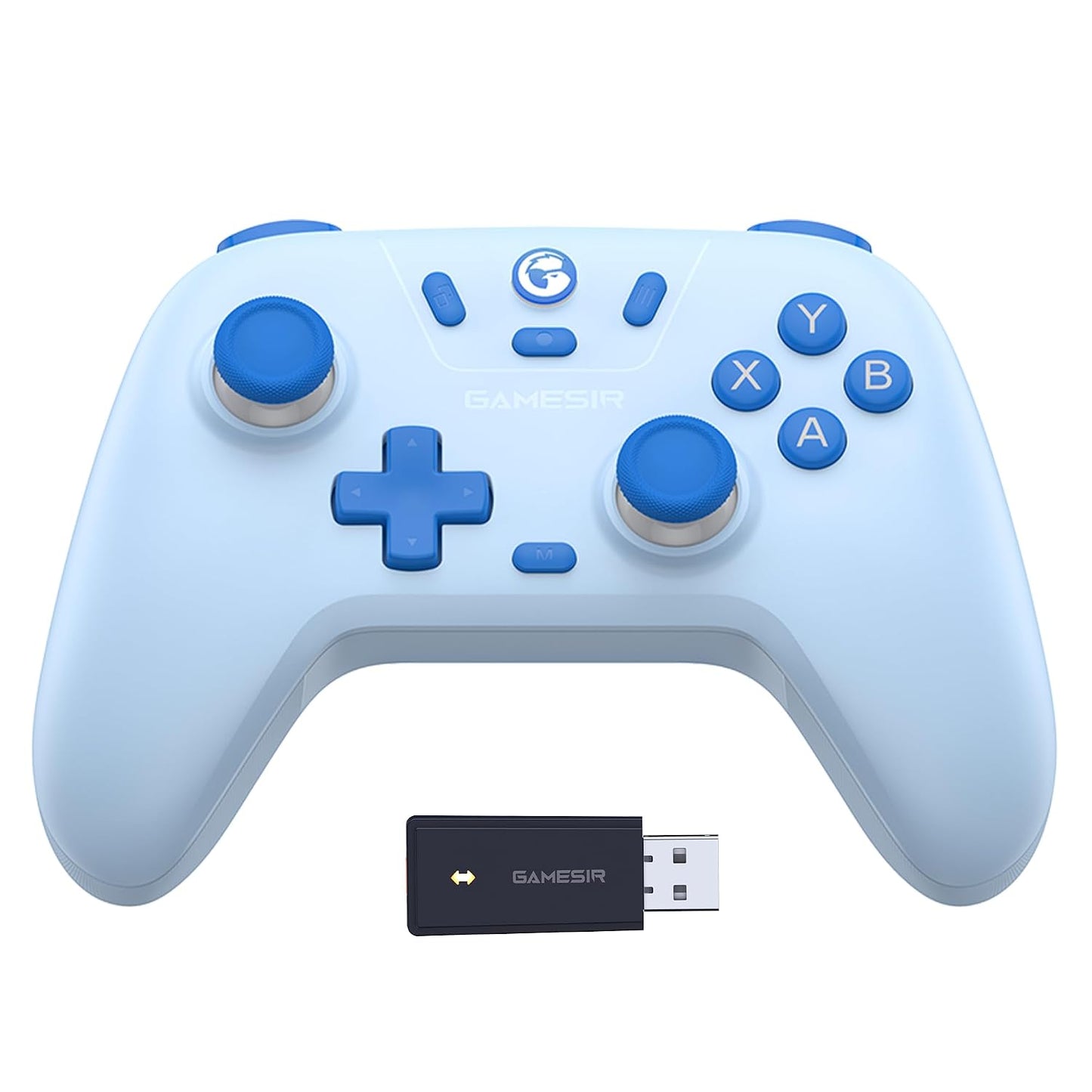 2.4G Wireless Bluetooth Game Controller Compatible with Windows PC, Nintendo Switch, Steam Deck, iPhone and Android, Hall Effect Triggers, Turbo, Dual Vibration, Purple