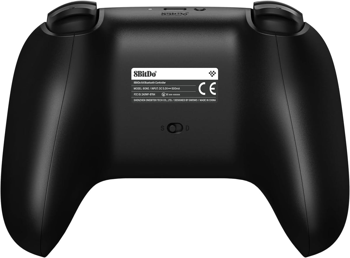 Bluetooth Wireless Gaming Controller for Switch 2, Switch, Windows PC and Android, 64-Style Gamepad with Precision Joystick, Responsive Buttons and Ergonomic Design, Black