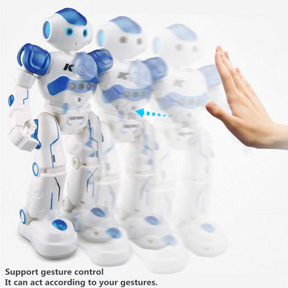 WEECOC RC Robot Toys Gesture Sensing Smart Robot Toy for Kids Can Singing Dancing Speaking Christmas Birthday Gift (Blue)