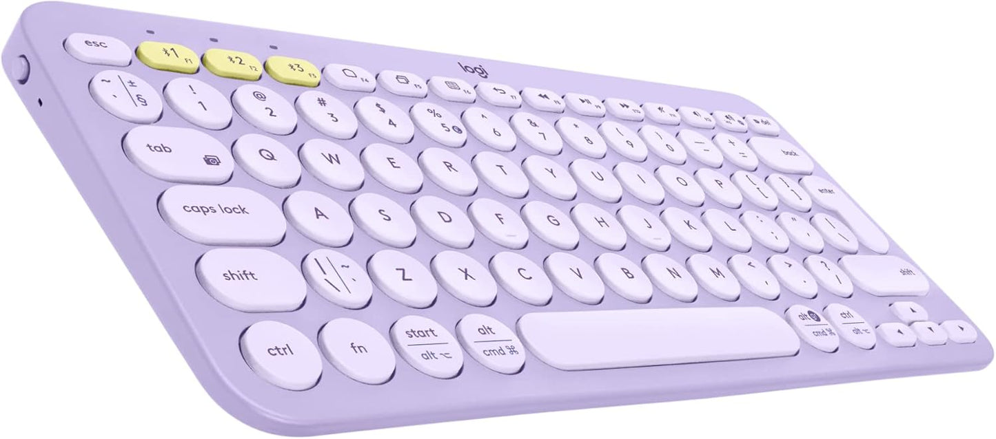 Logitech K380 Multi-Device Bluetooth Wireless Keyboard with Easy-Switch for Up to 3 Devices, Slim, 2 Year Battery-PC, Laptop, Windows, Mac, Chrome OS, Android, iPadOS, Apple TV, Dark Grey
