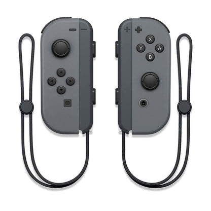 Wireless Controllers Compatible with Switch/Switch OLED/Switch Lite, Dual L/R Motion Controllers with Wake-Up Function, 6-Axis Gyro & Wrist Straps – Grey