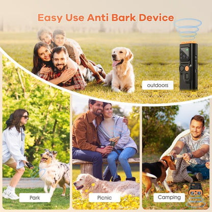 Anti Barking Device,4 Modes Ultrasonic Dog Repeller,Auto Dog Barking Deterrent Devices,Rechargeable stop dogs barking device,Anti Bark Device for Dogs,3 In 1 dog barking control device,Safe In/Outdoor