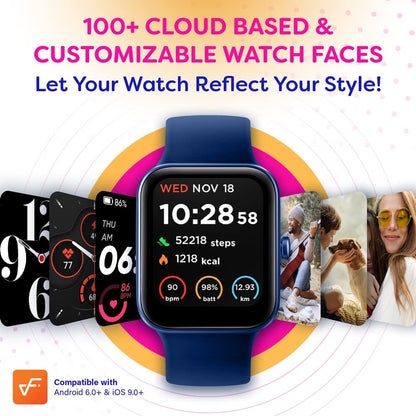 OCTANDRA Inspire VeryFit 1.95" Bluetooth Answer Call Alexa Smart Watch Body Energy Heart Rate HRV Oxygen Saturation Sleep Monitor Step Tracker IP68 Fitness Watches for Men Women (IDW16) (Pink)