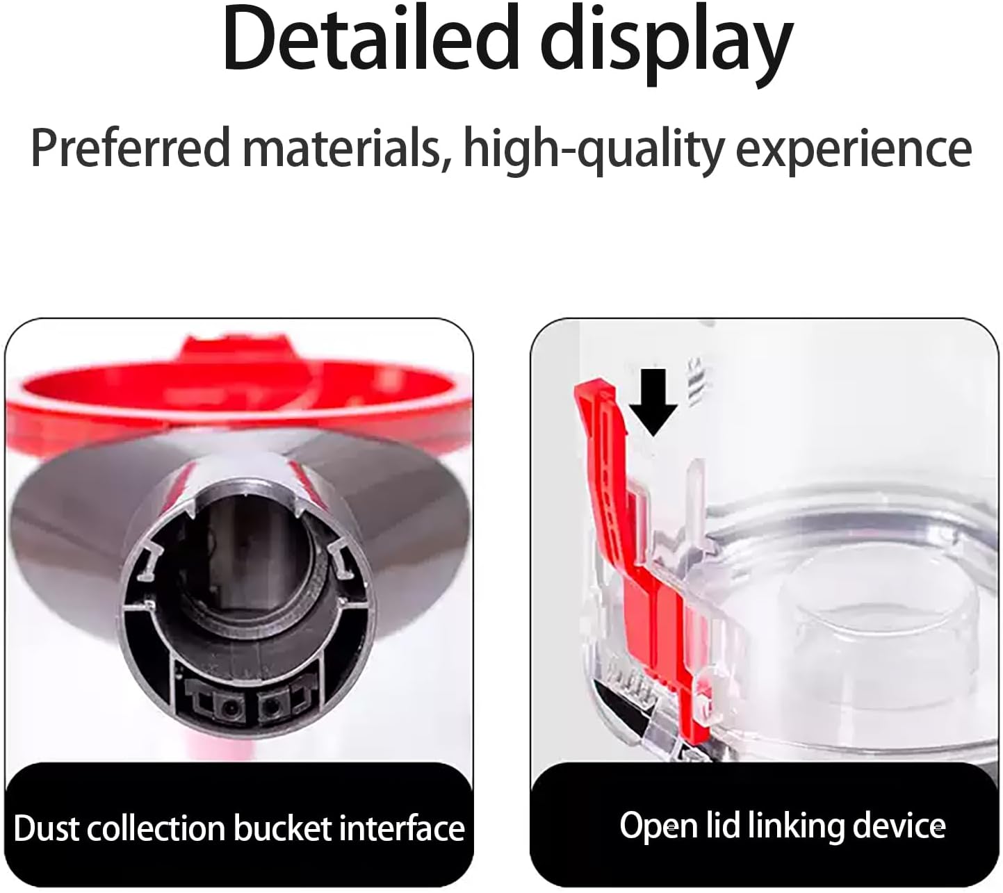 Dust Bin Compatible with Dyson V7 V8 SV10 SV11 Vacuum Cleaners, Canister Vacuum Attachments Dust Bucket Container, Dustbin Part No.967699-01