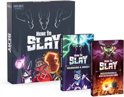 TeeTurtle Here to Slay Base Game - from The Creators of Unstable Unicorns - A Strategic Card Game for Teens and Adults Mixed Colours