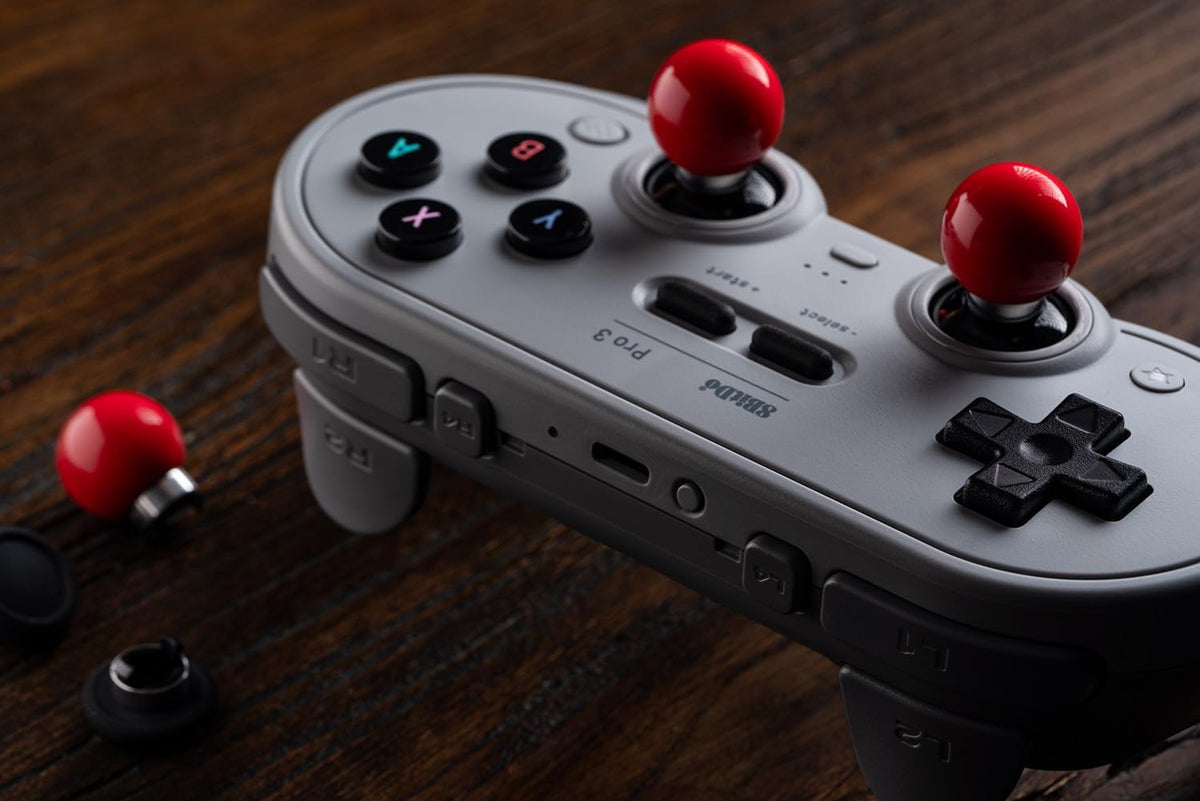 Wireless Bluetooth Gaming Controller for Switch 2, Switch and PC, TMR Joysticks, Hall Effect Triggers, Programmable Back Buttons, Swappable ABXY Buttons, Charging Dock