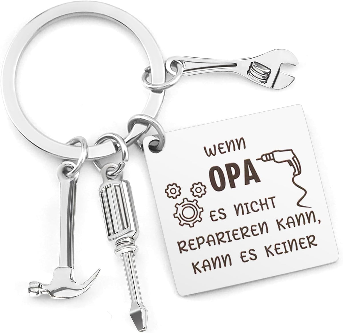 Grandpa Gift, Grandpa Keyring, Cool Gifts for Grandpa Gift, Christmas, Best Grandpa Gift, Birthday, Meaningful Gift for Grandpa from Grandson Granddaughter Father's Day Gifts for Grandpa Valentine's