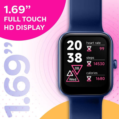 OCTANDRA Inspire VeryFit 1.95" Bluetooth Answer Call Alexa Smart Watch Body Energy Heart Rate HRV Oxygen Saturation Sleep Monitor Step Tracker IP68 Fitness Watches for Men Women (IDW16) (Pink)