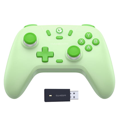 2.4G Wireless Bluetooth Game Controller Compatible with Windows PC, Nintendo Switch, Steam Deck, iPhone and Android, Hall Effect Triggers, Turbo, Dual Vibration, Purple