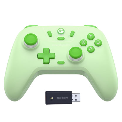 2.4G Wireless Bluetooth Game Controller Compatible with Windows PC, Nintendo Switch, Steam Deck, iPhone and Android, Hall Effect Triggers, Turbo, Dual Vibration, Purple