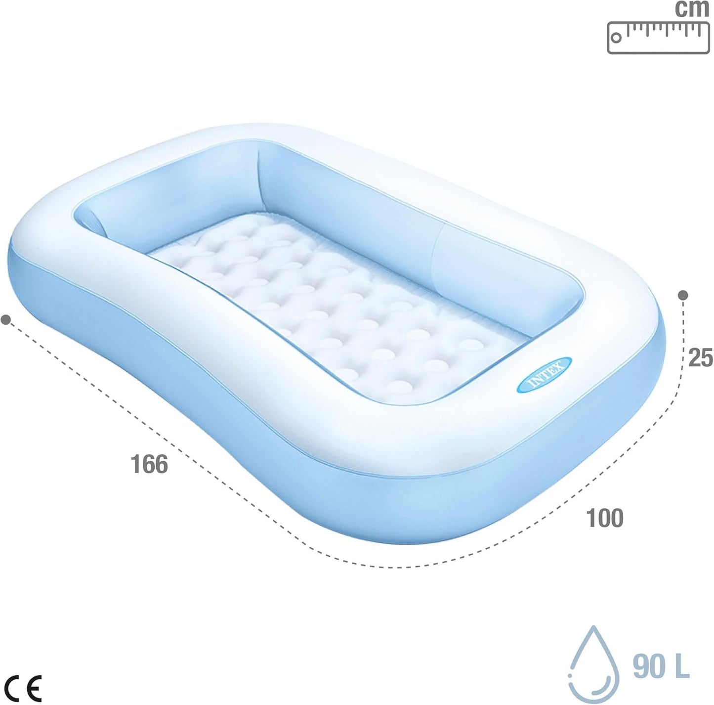 Intex 166x100cm Outdoor/Patio Inflatable Kids Rectangular Swimming Pool 2y+
