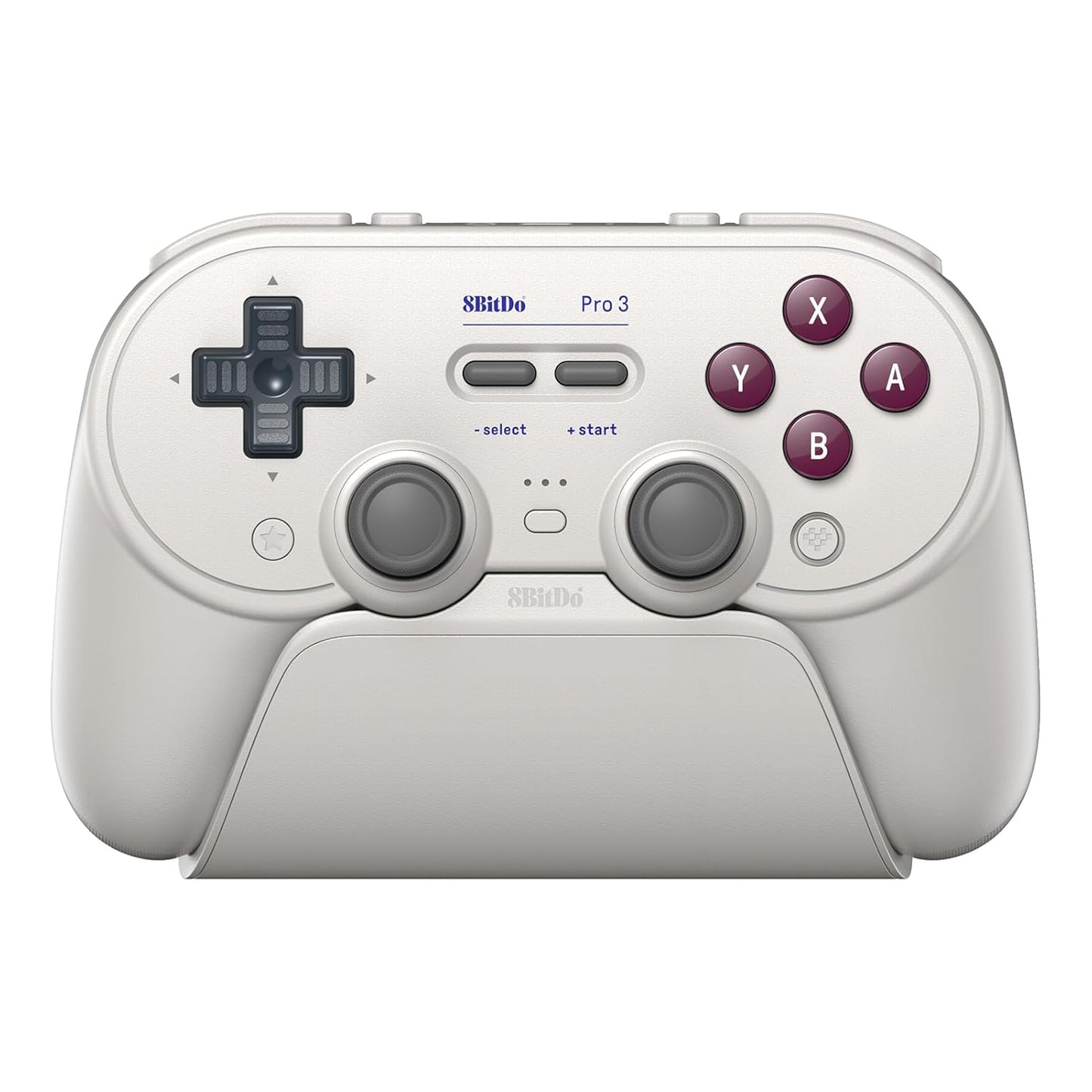 8BitDo Pro 3 Bluetooth Controller for Switch/Switch 2 – TMR Joysticks, Swappable ABXY Buttons, Pro Back Buttons, Charging Dock, Hall Effect Triggers, for Windows, Apple, SteamOS, Android - Purple