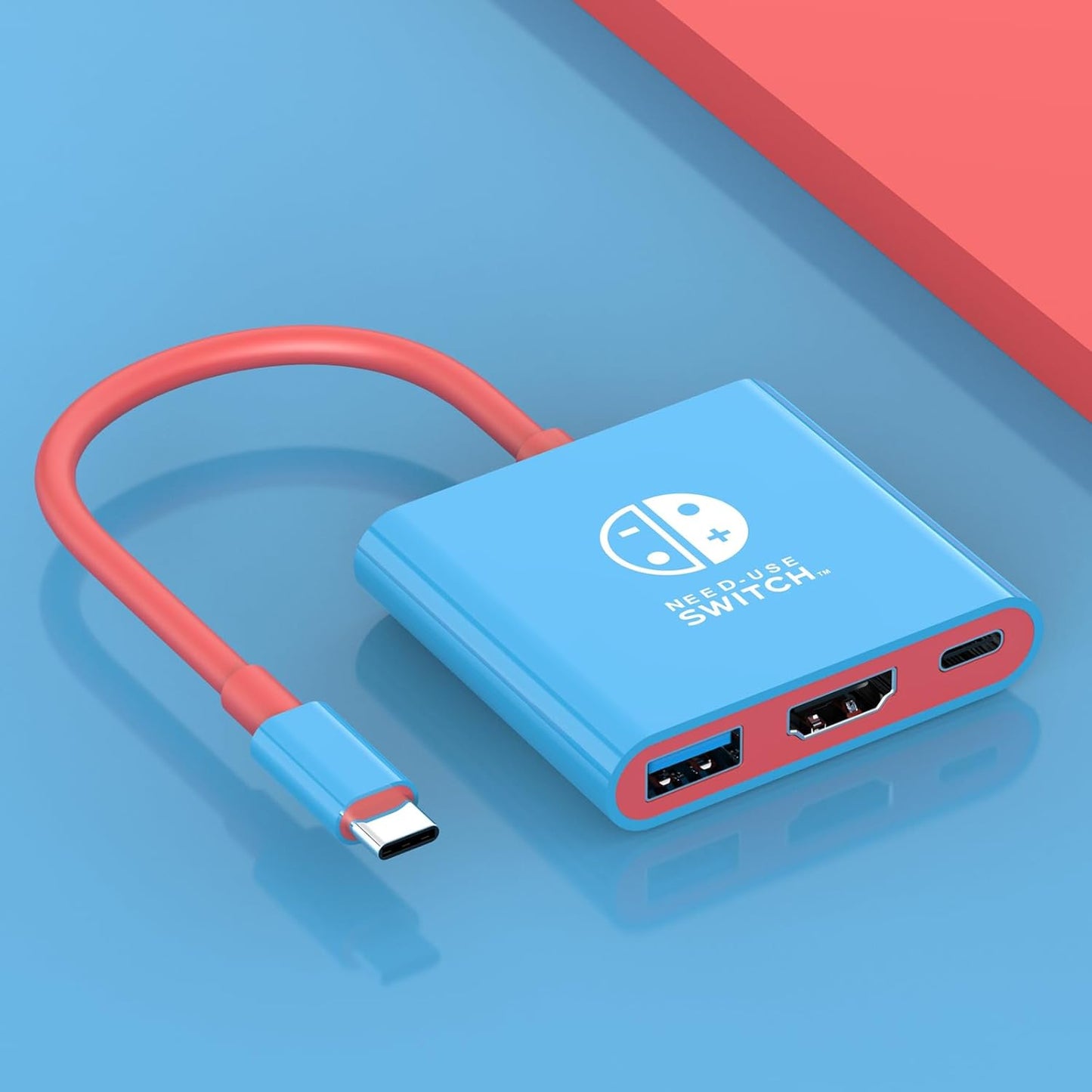 Switch Dock, 4K@60Hz Switch Docking Station 3 in 1 Switch Travel Dock with HDMI USB 3.0 PD100W Charing Port for Nintendo Steam Decck MacBook Laptop NOT for Switch2