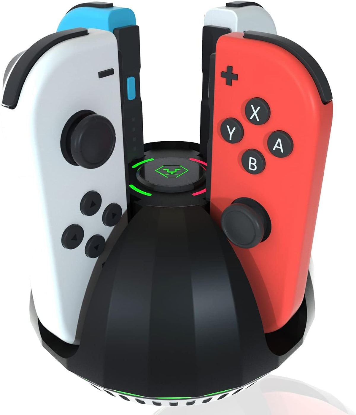 Charging Dock for Switch Controllers, Wireless Controller Charging Station, Multi-Slot Gamepad Charging Stand, Compact Desktop ChargerUnbranded