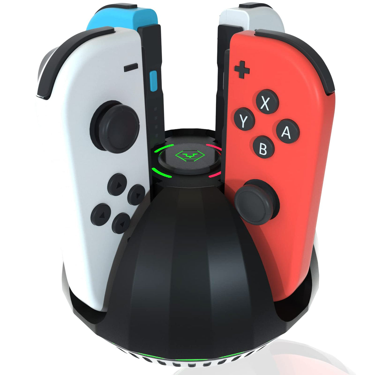 Charging Dock for Switch Controllers, Wireless Controller Charging Station, Multi-Slot Gamepad Charging Stand, Compact Desktop ChargerUnbranded