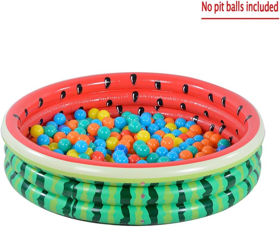 Kiddie Pool, Watermelon Hamburger Ice Cream Inflatable Pool, Water Pool in Summer, Pit Ball Pool of 45 Inches