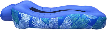 Compact Pump-Free Inflatable Lounger, Portable, Waterproof, Air Leakage-Proof Design, for Backyard Beach Trips Camping picnics and Music Festivals (D)