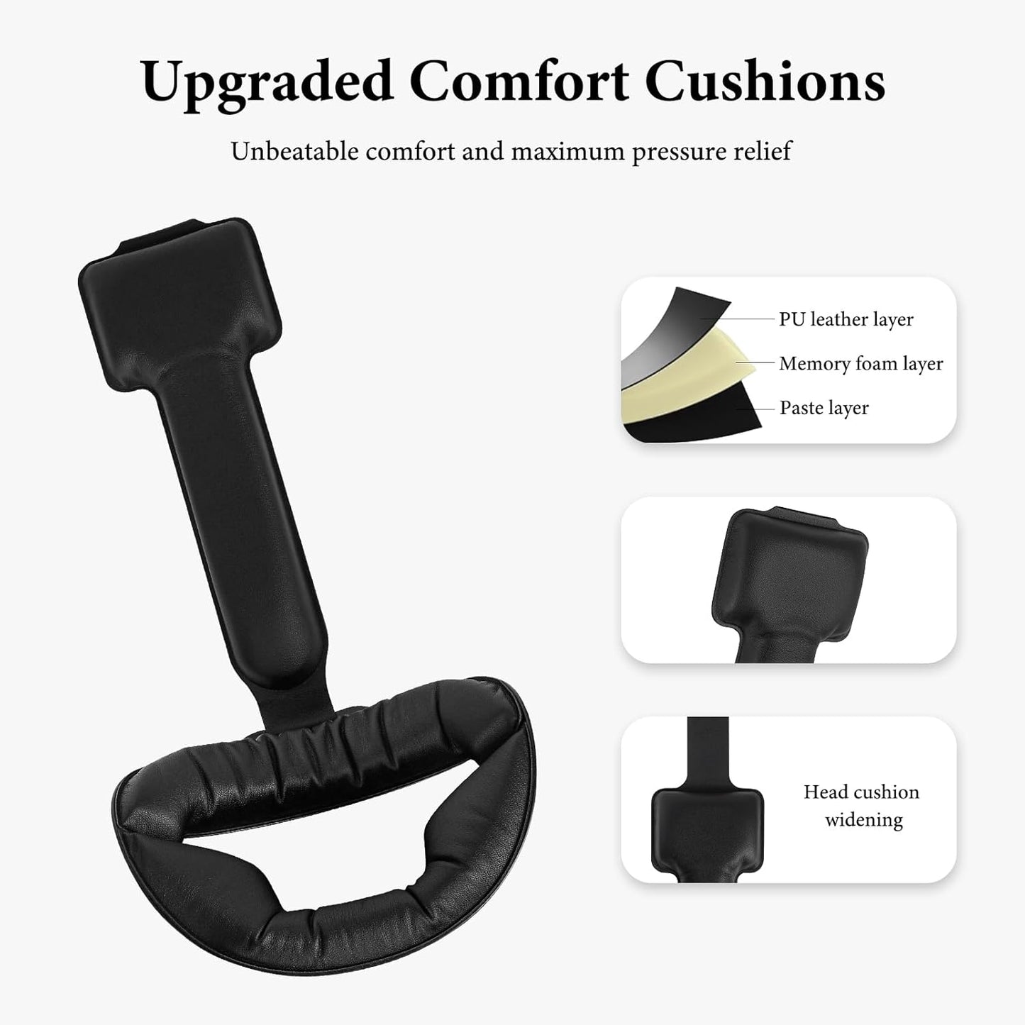 Geekria Comfort Head Strap Compatible with Meta Quest 3, Detachable Elite Strap Replacement for Enhanced Support, Gaming Immersion in VR, Ergonomic Adjustable Durable VR Accessories