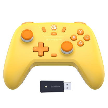 2.4G Wireless Bluetooth Game Controller Compatible with Windows PC, Nintendo Switch, Steam Deck, iPhone and Android, Hall Effect Triggers, Turbo, Dual Vibration, Purple