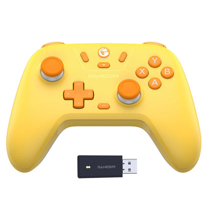 2.4G Wireless Bluetooth Game Controller Compatible with Windows PC, Nintendo Switch, Steam Deck, iPhone and Android, Hall Effect Triggers, Turbo, Dual Vibration, Purple