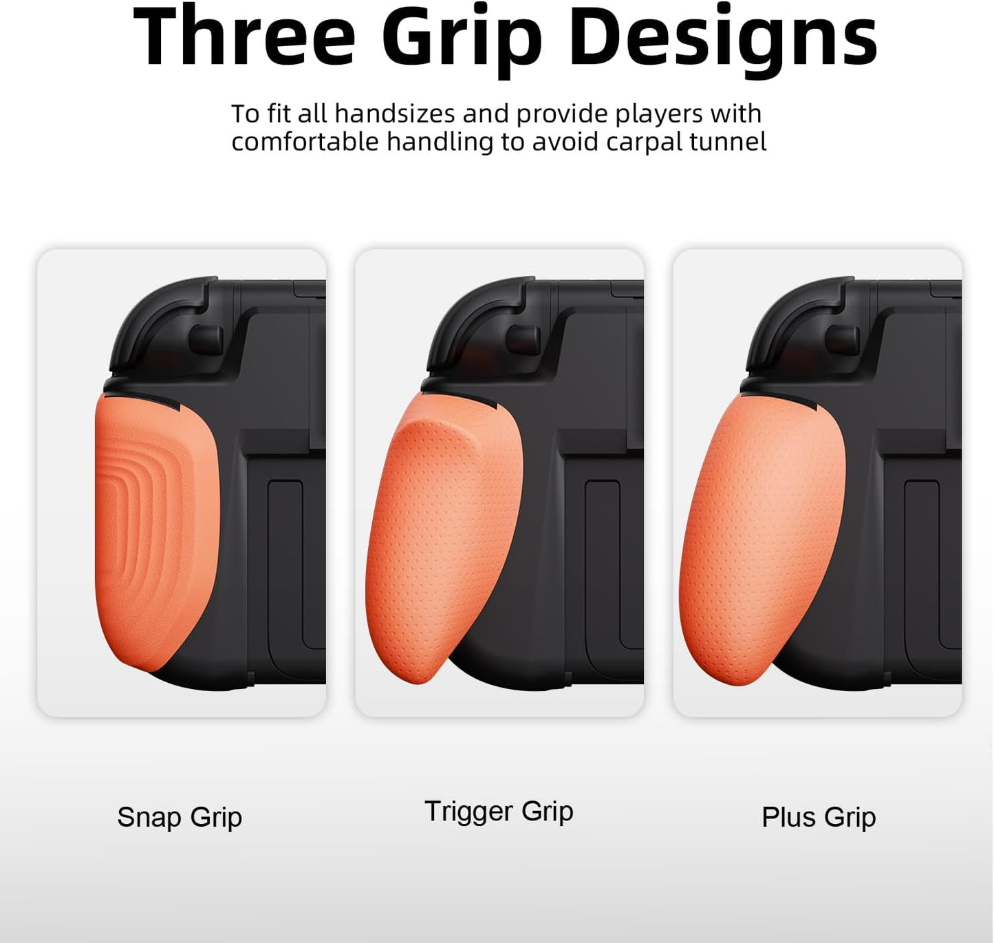 Savage Raven NeoGrip Ergonomic Grip Case Compatible with Nintendo Switch 2, Replaceable Grips for Different Hand Sizes, Hard Shell Handheld Case, Neon Blue & Red