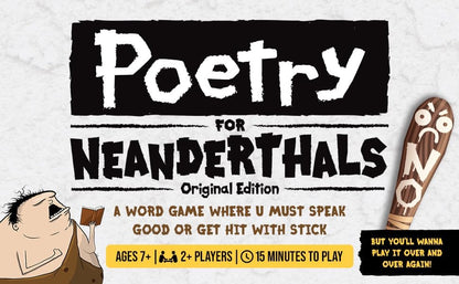 Exploding Kittens LLC Exploding Kittens Poetry for Neanderthals by Exploding Kittens - Card Games for Adults Teens & early-stage - Fun Family Games
