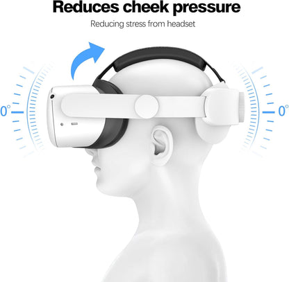 Head Strap Compatible with Oculus Quest 2,Meta Quest 2 Accessories Adjustable Elite Strap Replacement for Enhanced Comfort Support and Gaming Immersion in VR (Comfort Head Strap only)