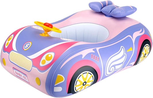 Kids Beach Float Toys, Car Shaped Pool Float, Lake Water Floaties, Active Play Ride- Swimming Float, Easy Inflate Water Floaties for Swimming Pool Lake Beach