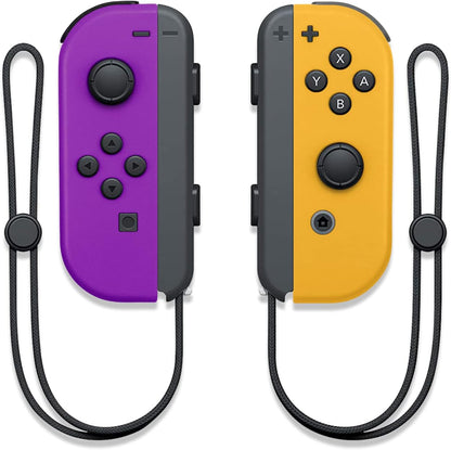 Wireless Controllers Compatible with Switch/Switch OLED/Switch Lite, Dual L/R Motion Controllers with Wake-Up Function, 6-Axis Gyro & Wrist Straps – Grey