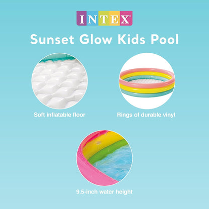 Intex Kiddie Pool - Kid's Summer Sunset Glow Design - 58  x 13\