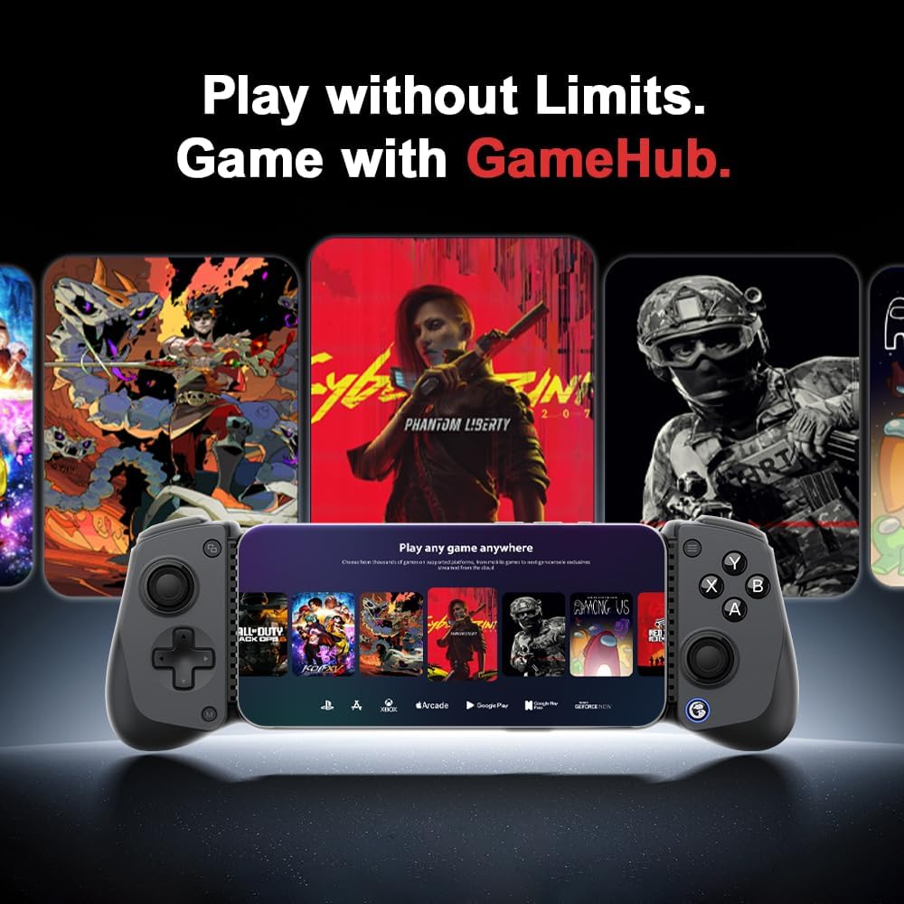 GameSir X5s Bluetooth Mobile Gaming Controller for Switch 2/Switch/Android/iPhone, Hall Effect Joystick, Lightweight Ergonomic Phone Controller- Play Genshin Impact & Zenless Zone Zero