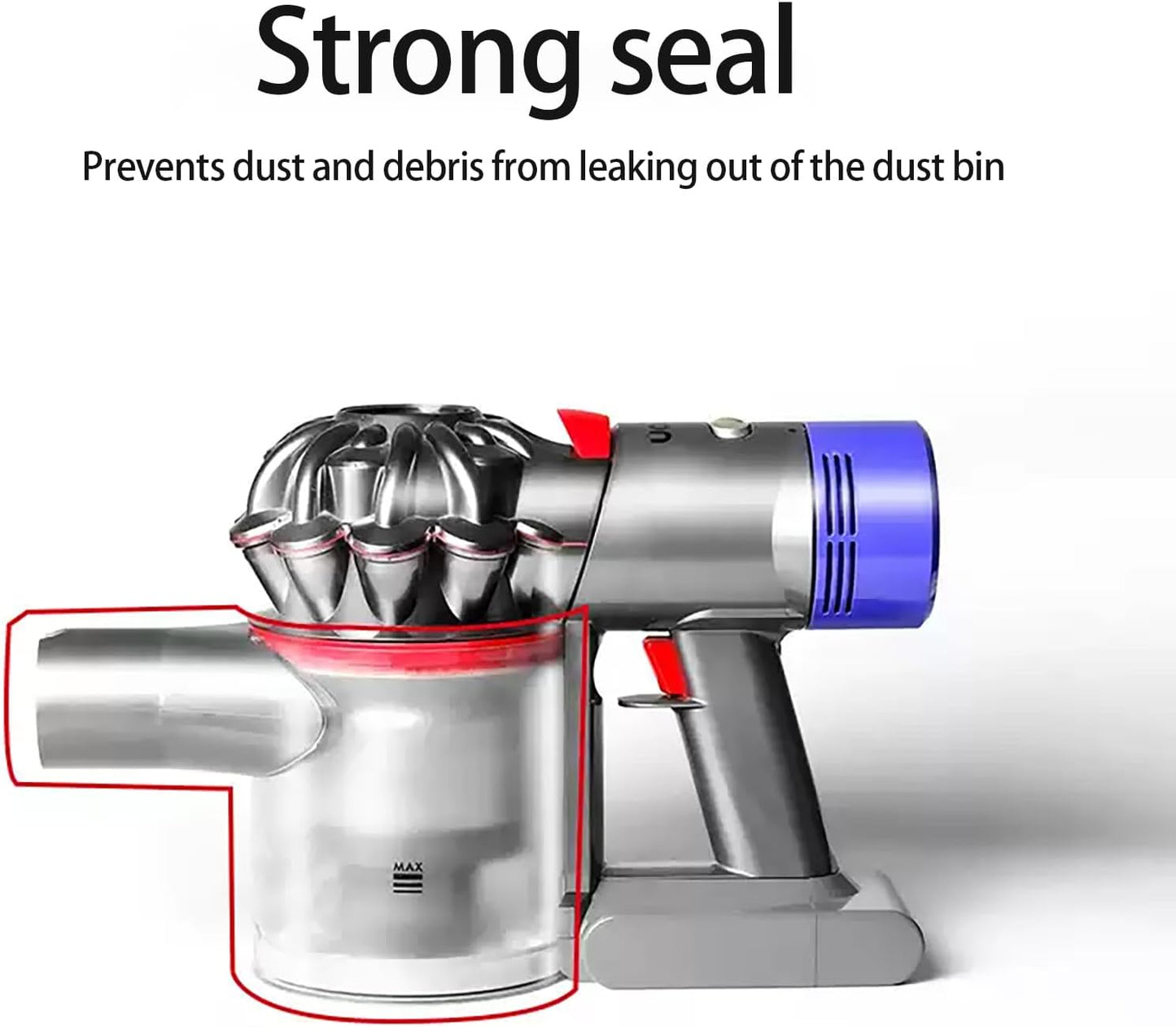 Dust Bin Compatible with Dyson V7 V8 SV10 SV11 Vacuum Cleaners, Canister Vacuum Attachments Dust Bucket Container, Dustbin Part No.967699-01
