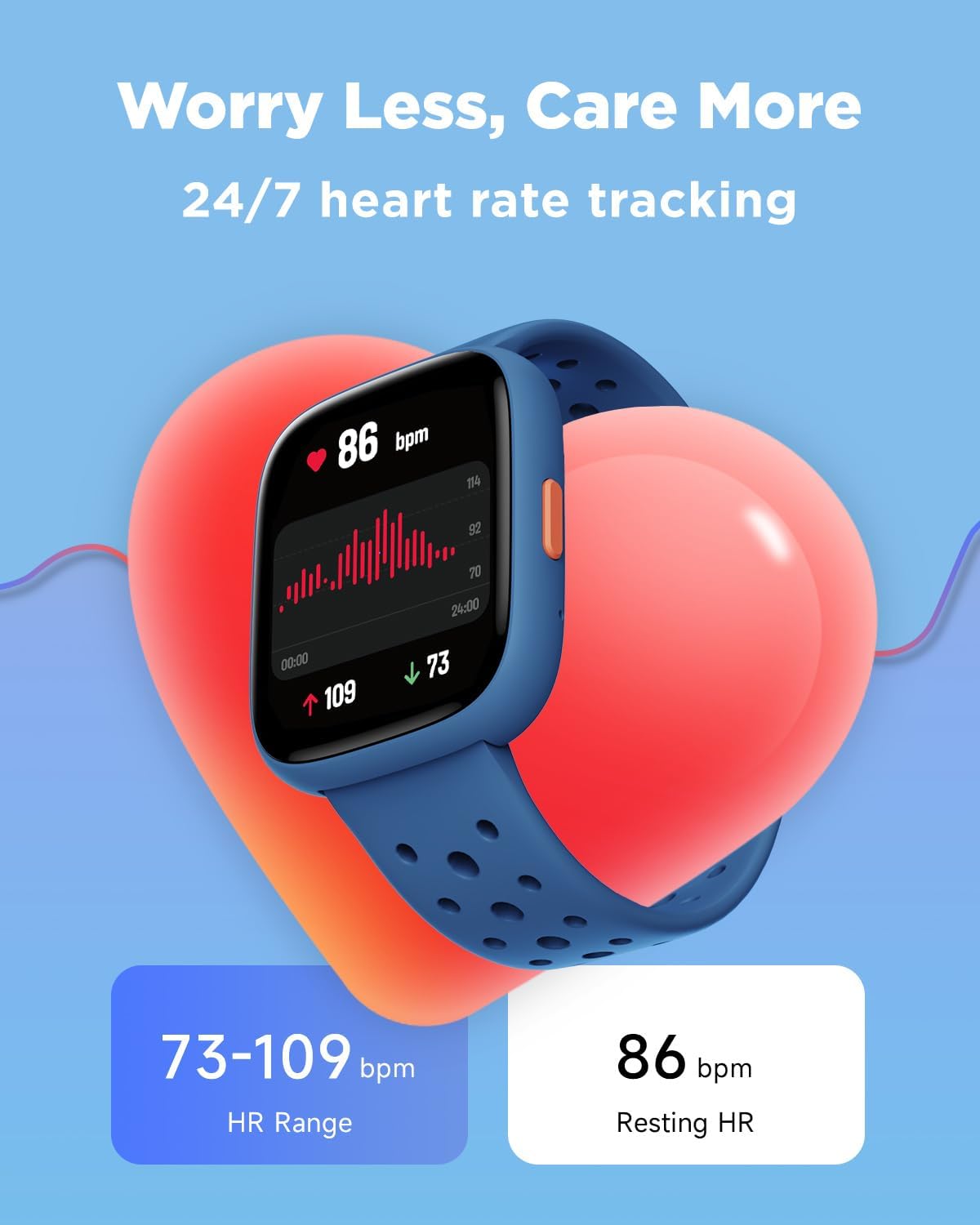 BIGGERFIVE Smart Watch for Kids No APP No Phone Needed, 1.8" Fitness Tracker Watch Pedometer, Sleep Monitor, IP68 Waterproof, Step Counter, Puzzle Games for Girls Boys Teens 5-16, Black