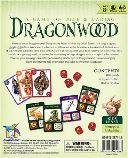 Gamewright CSG-DRAGONW Dragonwood Card Game, Multi-Colored, 5"