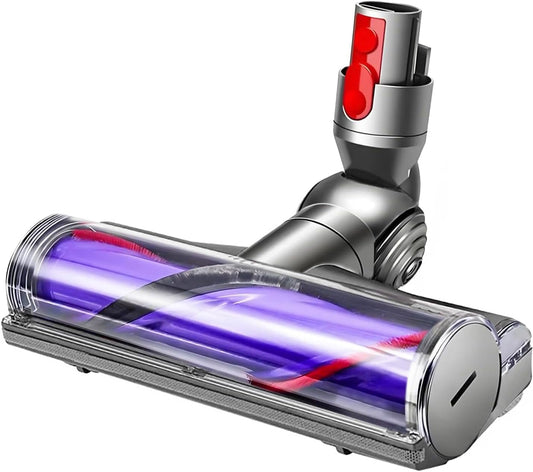 Quick-Release Roller Motorhead Cleaner Compatible with Dyson V7 V8 V10 V11 V15 Vacuum Cleaner Animal Absolute Models Cleaner Head Replacement Part Accessories Electric Head for Hardwood Floor Carpets