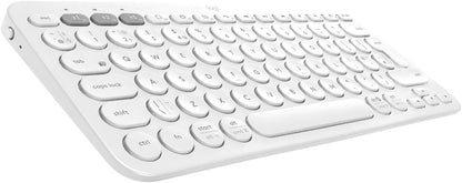Logitech K380 Multi-Device Bluetooth Wireless Keyboard with Easy-Switch for Up to 3 Devices, Slim, 2 Year Battery-PC, Laptop, Windows, Mac, Chrome OS, Android, iPadOS, Apple TV, Dark Grey