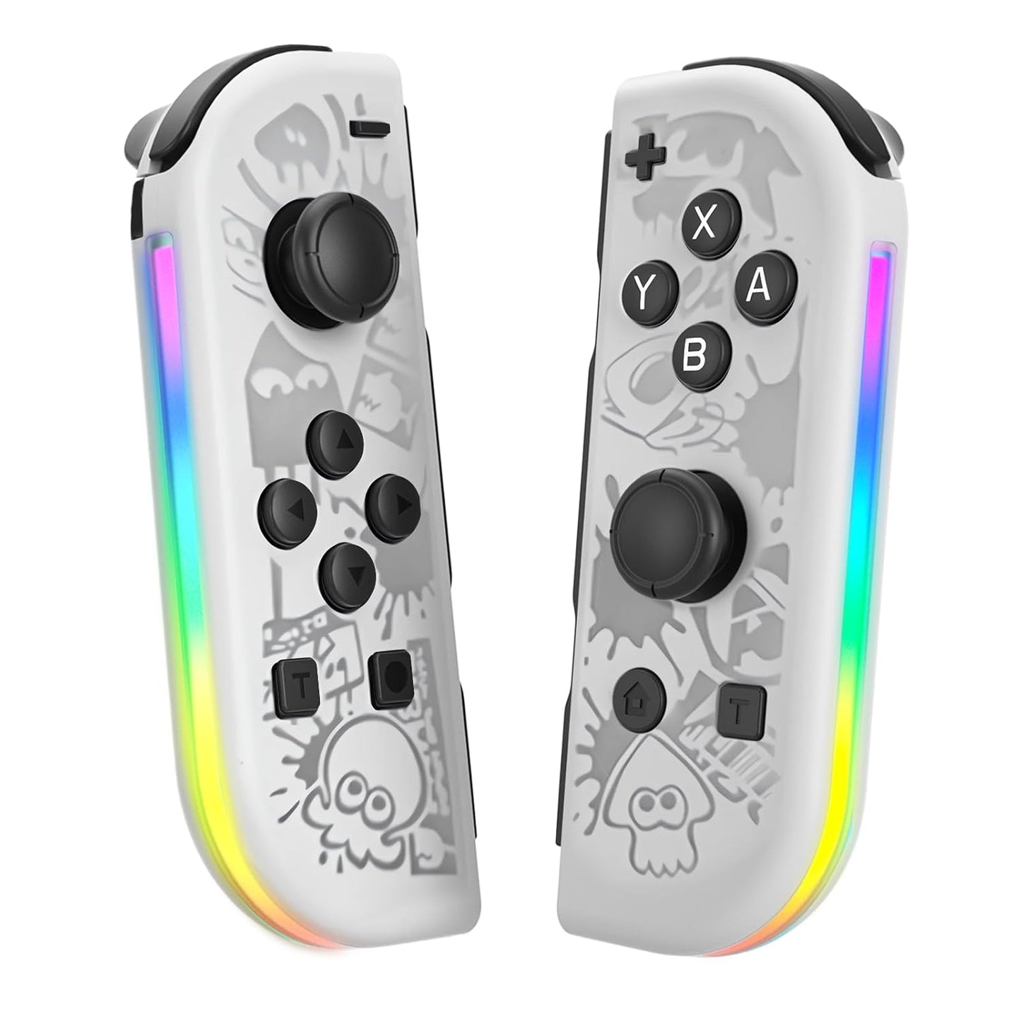Wireless Left & Right Controllers Compatible with Nintendo Switch, Motion Control, Dual Vibration & Wake-Up Function (Gold)
