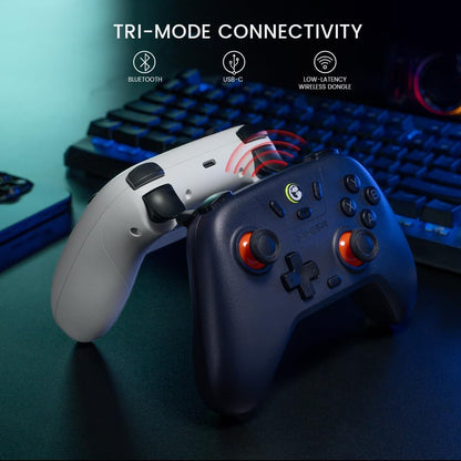 GameSir Nova Lite 2.4g Controller for PC, Steam, Switch, iOS and Android devices, Wireless Gaming Gamepad with Hall Effect Joysticks, Turbo Function - Purple