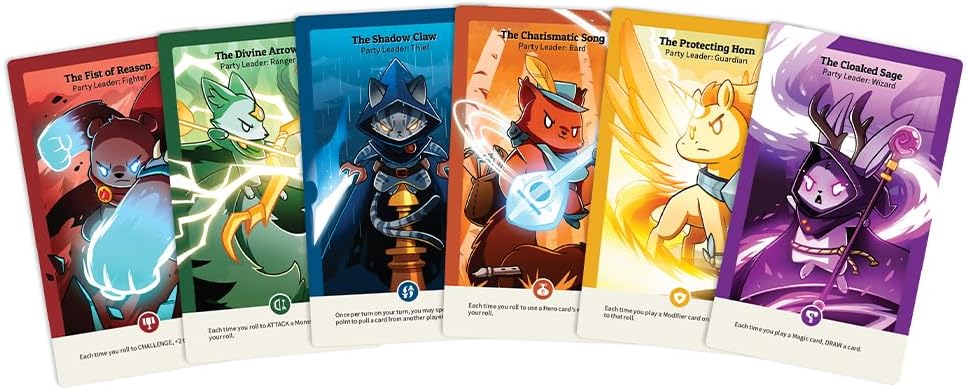 TeeTurtle Here to Slay Base Game - from The Creators of Unstable Unicorns - A Strategic Card Game for Teens and Adults Mixed Colours