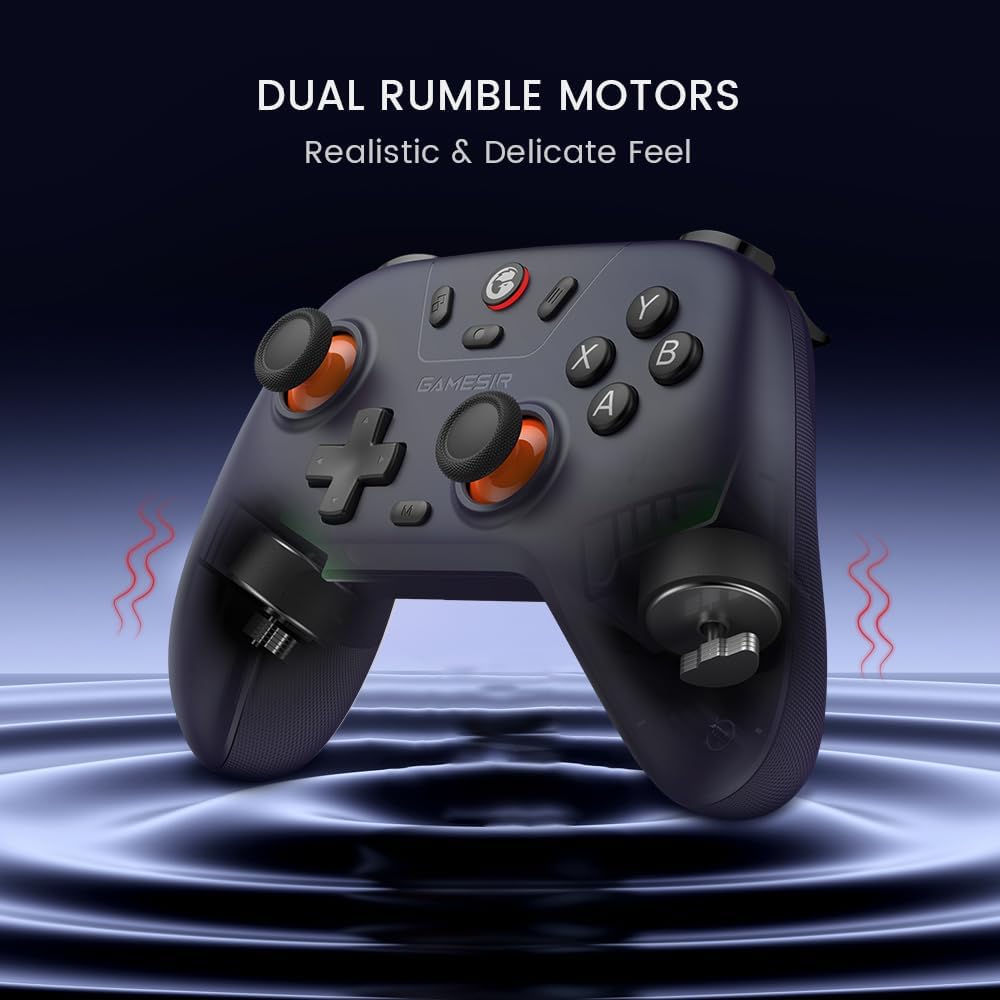 GameSir Nova Lite 2.4g Controller for PC, Steam, Switch, iOS and Android devices, Wireless Gaming Gamepad with Hall Effect Joysticks, Turbo Function - Purple