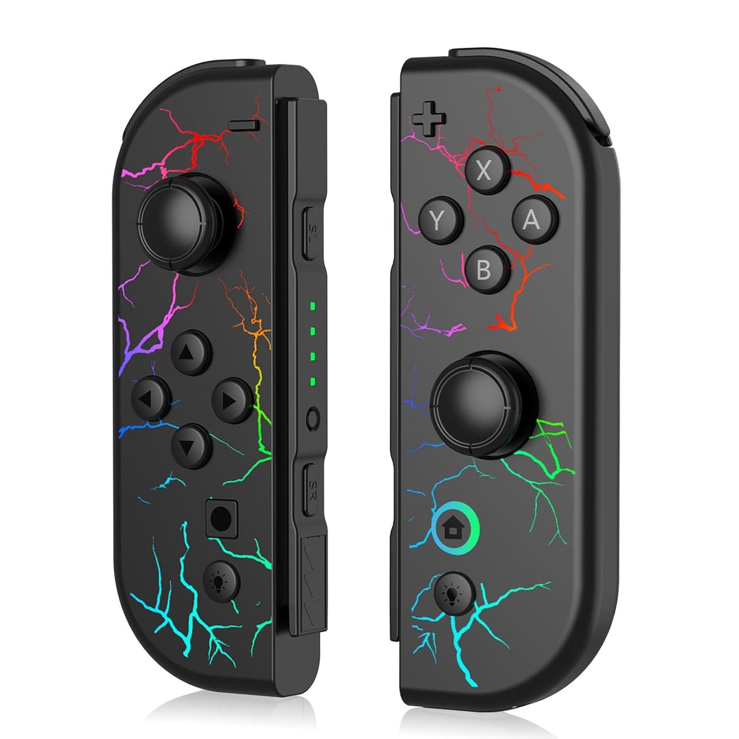 Wireless Left & Right Controllers Compatible with Nintendo Switch, Motion Control, Dual Vibration & Wake-Up Function (Gold)