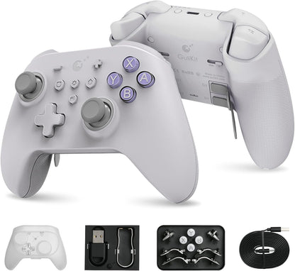 GuliKit KK3 PRO Controller Kingkong 3 Pro Switch Controller (No Drift) for Switch/PC/Android/MacOS/IOS with Hall Joysticks and Triggers, Maglev/Rotor/HD Vibration (GB RETRO) [video game]