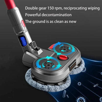 Hygieia Electric Mop Head Attachment for Dyson V7 V8 V10 V11 V15 (SV22) Cordless Vacuum Cleaners, 8X Washable Mop Pads Included, Accessories for Dyson Mop Head