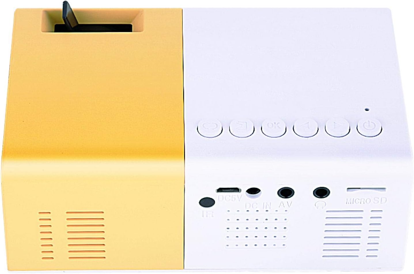 Home Theater, 5 X 3.2 X 1.9In Portable Practical Mini Projector, for Camping(U.S. Standard (110V-240V))