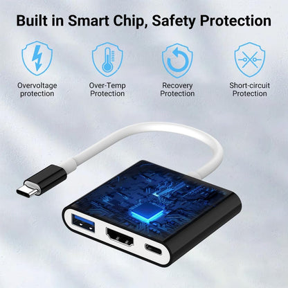 Switch Dock, 4K@60Hz Switch Docking Station 3 in 1 Switch Travel Dock with HDMI USB 3.0 PD100W Charing Port for Nintendo Steam Decck MacBook Laptop NOT for Switch2
