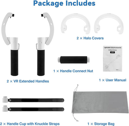 Beat Saber Handles Extension Controllers Grips for Meta Oculus Quest 2, Long Stick Arms for Golf Club Attachment Accessories Get More Hitting Skills and Scores, Enhance VR Games Experience