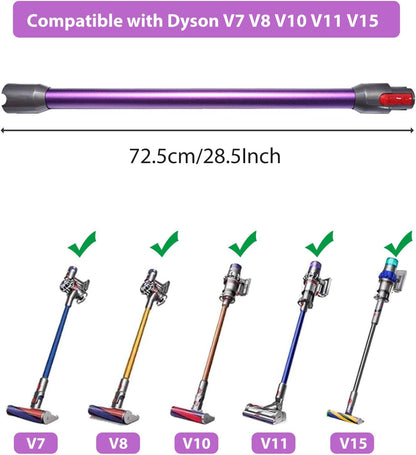 Quick Release Replacement Stick Extension Wand for Dyson V15 V11 V10 V8 V7 Cordless Vacuum Cleaner Accessories, Vacuums Attachment Extension Tube Replacement (Purple)