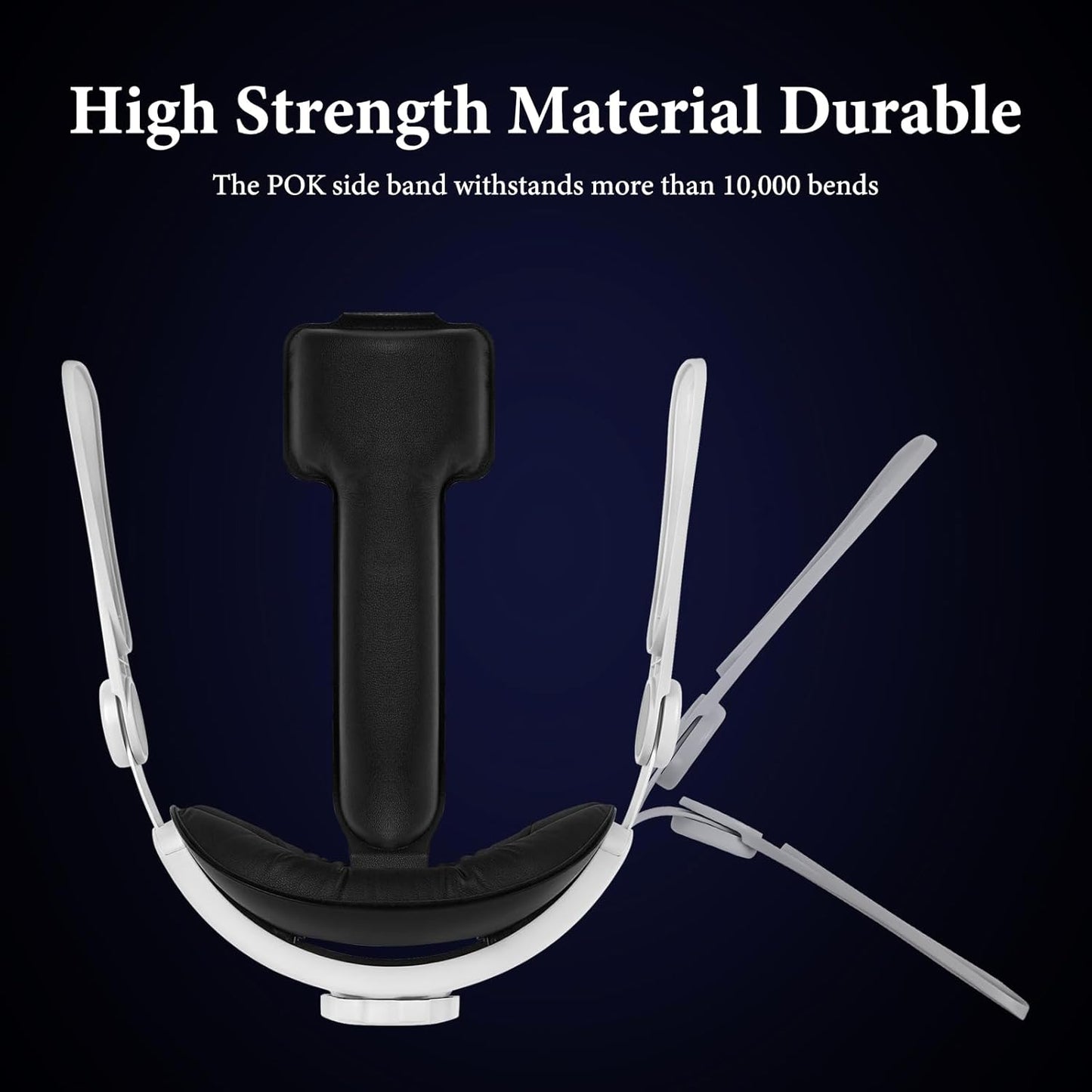 Geekria Comfort Head Strap Compatible with Meta Quest 3, Detachable Elite Strap Replacement for Enhanced Support, Gaming Immersion in VR, Ergonomic Adjustable Durable VR Accessories