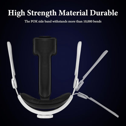 Geekria Comfort Head Strap Compatible with Meta Quest 3, Detachable Elite Strap Replacement for Enhanced Support, Gaming Immersion in VR, Ergonomic Adjustable Durable VR Accessories