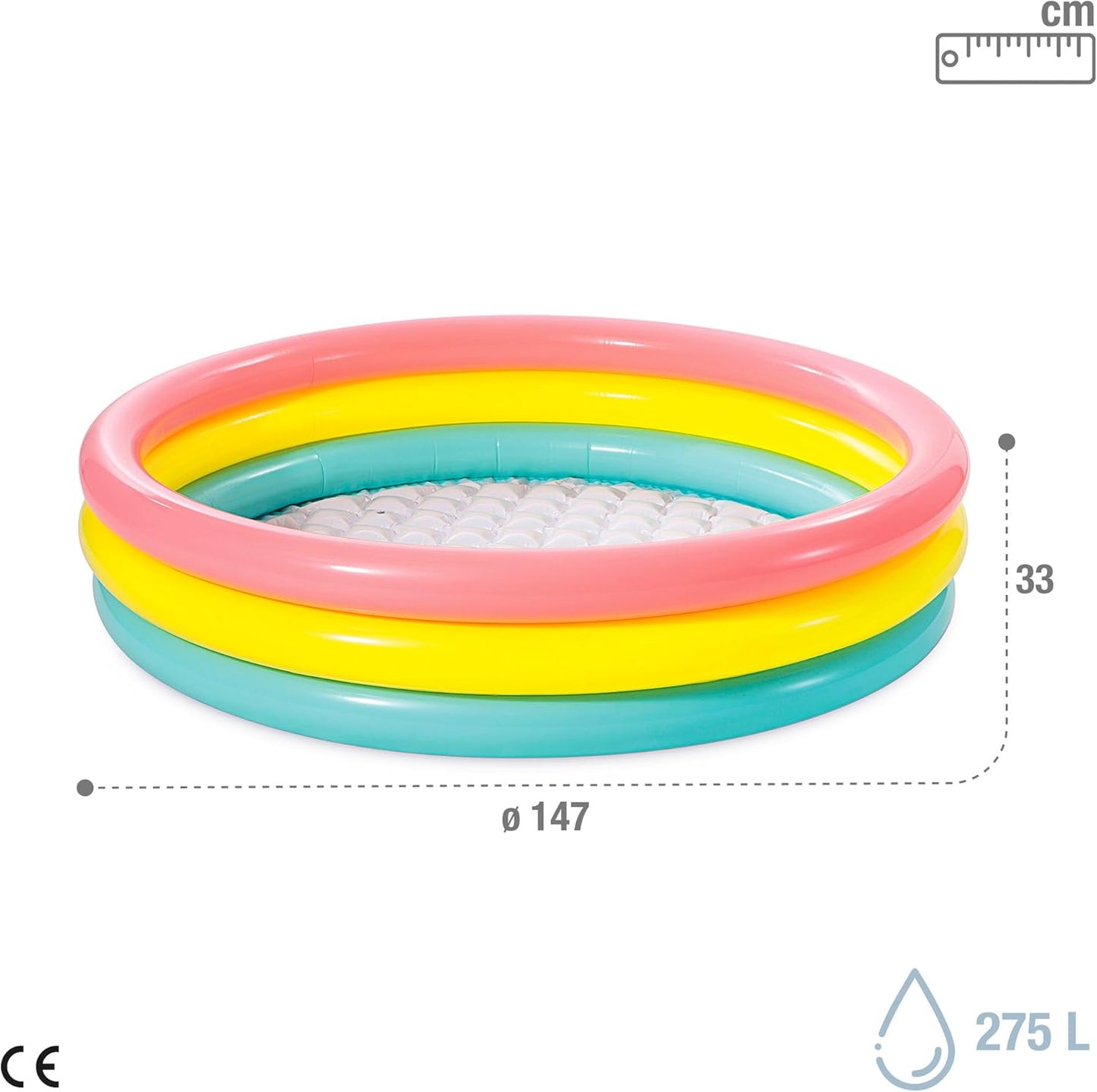 Intex Kiddie Pool - Kid's Summer Sunset Glow Design - 58  x 13\